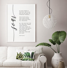 Load image into Gallery viewer, Isaiah 40:29-31 Soar Art Print, Modern Scripture
