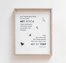 Load image into Gallery viewer, Isaiah 40:31 Soar On Wings Like Eagles Printables, Scripture Colors In Nature