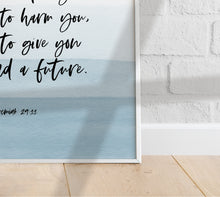 Load image into Gallery viewer, Jeremiah 29:11 For I Know The Plans Art Print, Scripture Colors In Nature