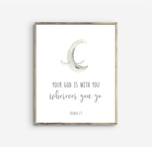 Load image into Gallery viewer, Joshua 1:9 Set of 3 Nursery Printables, Scripture Colors In Nature