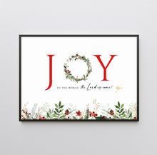 Load image into Gallery viewer, Joy To The World Printables, Christmas Card Download