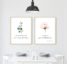 Load image into Gallery viewer, Lamentations 3:23 New Every Morning Printables, Floral Scripture