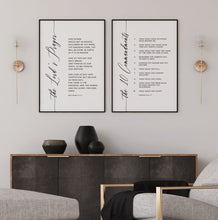 Load image into Gallery viewer, The 10 Commandments, The Lord's Prayer Printables, Modern Scripture