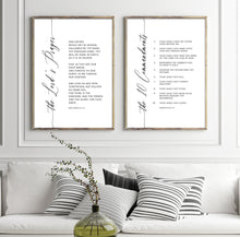 Load image into Gallery viewer, The 10 Commandments, The Lord's Prayer Printables, Modern Scripture