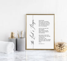 Load image into Gallery viewer, The Lord's Prayer Matthew 6:9-13 Printables, Modern Scripture