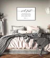 Load image into Gallery viewer, Matthew 6:33 Seek First Landscape Art Print, Modern Scripture