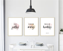 Load image into Gallery viewer, Micah 6:8 set of 3 Printables, Scripture Colors In Nature