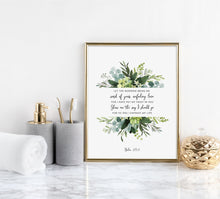 Load image into Gallery viewer, Psalm 143:8 Show Me The Way Art Print, Greenery Scripture