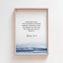 Load image into Gallery viewer, Psalm 93 bible verse print