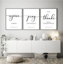 Load image into Gallery viewer, 1 Thessalonians 5:18 Give Thanks Art Print, Modern Scripture