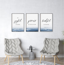 Load image into Gallery viewer, Romans 12:12 Be Joyful In Hope Set of 3 Printables, Scripture Colors In Nature