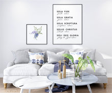 Load image into Gallery viewer, The Five Solas Christian Printables, Modern Quote Download