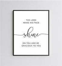 Load image into Gallery viewer, Numbers 6:24-26 The Lord Bless You Set of 3 Printables, Modern Scripture