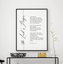Load image into Gallery viewer, The Lord's Prayer Matthew 6:9-13 Art Print, Modern Scripture