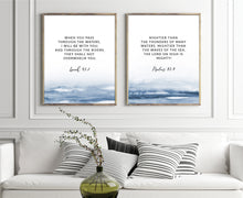 Load image into Gallery viewer, Psalm 93:4 Art Print, Scripture Colors In Nature
