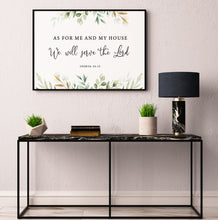 Load image into Gallery viewer, Joshua 24:15 Serve the Lord Printables, Wedding Greenery Scripture