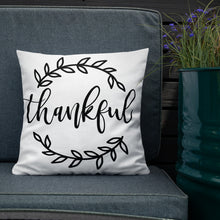 Load image into Gallery viewer, Thankful Premium Linen Style Pillow