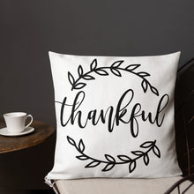 Load image into Gallery viewer, Thankful Premium Linen Style Pillow