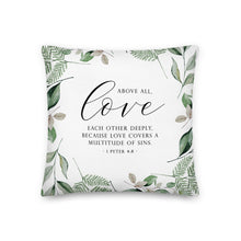 Load image into Gallery viewer, Love Each Other Premium Linen Style Pillow