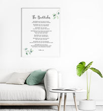 Load image into Gallery viewer, Matthew 5:3-10 The Beatitudes Art Print, Greenery Scripture