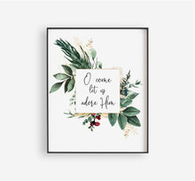 Load image into Gallery viewer, O Come Let Us Adore Him Printables, Christmas Card Download