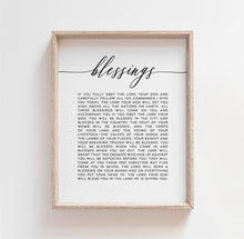 Load image into Gallery viewer, Deuteronomy 28:1-14 Blessings Set of 2 Printables, Modern Scripture