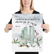 Load image into Gallery viewer, Genesis 28:15 Wherever You Go Art Print, Scripture Colors In Nature