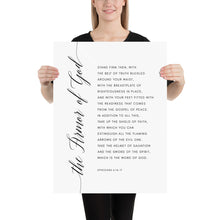 Load image into Gallery viewer, Ephesians 6:14 The Armor Of God Art Print, Modern Scripture