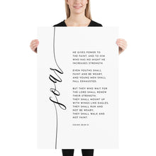 Load image into Gallery viewer, Isaiah 40:29-31 Soar Art Print, Modern Scripture