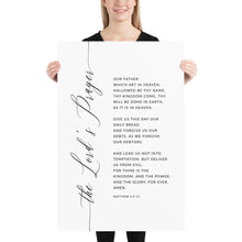 Load image into Gallery viewer, The Lord's Prayer Matthew 6:9-13 Art Print, Modern Scripture