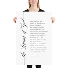 Load image into Gallery viewer, Ephesians 6:14 The Armor Of God Art Print, Modern Scripture