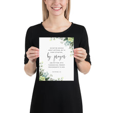 Load image into Gallery viewer, Philippians 4:6 Do Not Be Anxious Art Print, Greenery Scripture