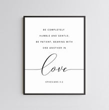 Load image into Gallery viewer, Ephesians 4:2 In Love Printables, Modern Scripture