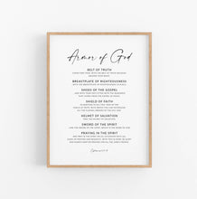 Load image into Gallery viewer, Ephesians 6:14-18 Armor Of God Printables, Modern Scripture