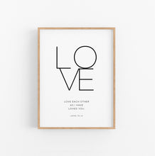 Load image into Gallery viewer, Faith Hope Love a Set of 3 Minimalist Printables, Modern Scripture