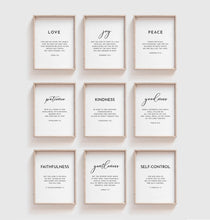 Load image into Gallery viewer, Fruit of the Spirit, Galatians 5:22 Printables, Modern Scripture