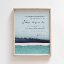 Load image into Gallery viewer, Galatians 2:20 Christ Lives In Me Printables, Scripture Colors In Nature