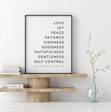 Load image into Gallery viewer, Galatians 5:22-23 Art Print, Modern Scripture