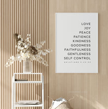 Load image into Gallery viewer, Galatians 5:22-23 Bible Verse Printables, Modern Scripture