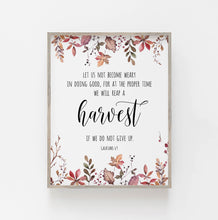 Load image into Gallery viewer, Galatians 6:9 Reap a Harvest Printables, Autumn Scripture