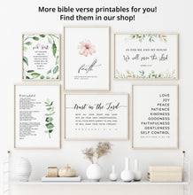 Load image into Gallery viewer, Joshua 24:15 Serve the Lord Mailed Print, Greenery Scripture

