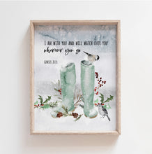 Load image into Gallery viewer, Genesis 28:15 Wherever You Go Printables, Christmas Scripture