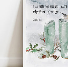 Load image into Gallery viewer, Genesis 28:15 Wherever You Go Printables, Christmas Scripture

