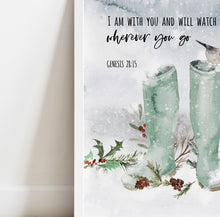 Load image into Gallery viewer, Genesis 28:15 Wherever You Go Printables, Christmas Scripture