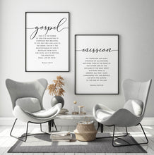 Load image into Gallery viewer, Gospel and Mission Set of 2 Printables, Modern Scripture