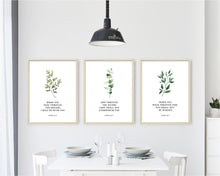 Load image into Gallery viewer, Isaiah 43:2 I will Be With You Printables, Greenery Scripture