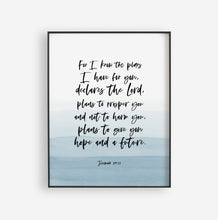 Load image into Gallery viewer, Jeremiah 29:11 For I Know The Plans Printables, Scripture Colors In Nature