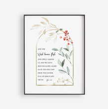 Load image into Gallery viewer, John 1:14 The Word Became Flesh Printables, Christmas Scripture