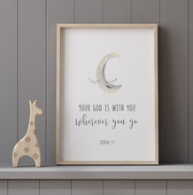 Load image into Gallery viewer, Joshua 1:9 Set of 3 Nursery Printables, Scripture Colors In Nature