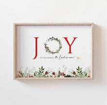 Load image into Gallery viewer, Joy To The World Printables, Christmas Card Download